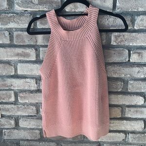 Loft powder pink sweater tank